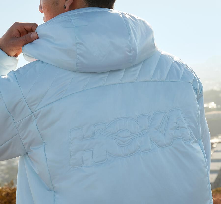 Hoka One One Womens Jackets - Puffy - Blue - FDLN20745
